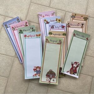 Seasonal Monthly Magnetic Notepad Set